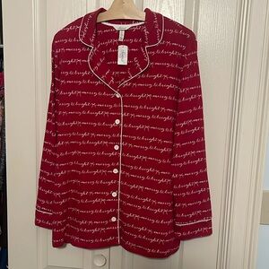 {NWT} Merry & Bright PJ Top